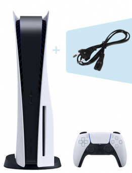 Игровая консоль PlayStation 5 CFI-1100A белый/черный +кабель от магазина РЭССИ