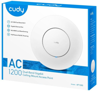 Точка доступа Cudy AP1300 AC1200 Wi-Fi белый от магазина РЭССИ