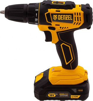 Аккумуляторная дрель-шуруповерт Denzel CDL-18-02BM 26116 от магазина РЭССИ