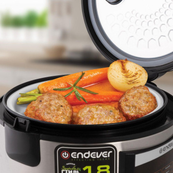 Мультиварка Endever Vita-61 5л 860Вт стальной/черный от магазина РЭССИ