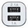 Автомобильное зар./устр. Digma DGCC-2U-3A-WG 15W 2.1A+1A 2xUSB универсальное белый от магазина РЭССИ