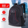 Универсальный рюкзак BRAUBERG High School 3 отделения черный красные детали 46x31x18 см 271651 от магазина РЭССИ