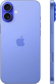 Смартфон Apple A3290 iPhone 16 Plus 256Gb ультрамарин моноблок 3G 4G 1Sim 6.7" 1290x2796 iOS 18 48Mpix 802.11 a/b/g/n/ac/ax/be NFC GPS Protect от магазина РЭССИ