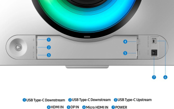 Монитор Samsung 49" Odyssey OLED G9 S49DG952SI серебристый OLED LED 32:9 HDMI M/M TV матовая HAS 250cd 178гр/178гр 5120x1440 240Hz FreeSync Premium Pro DP USB 12.6кг от магазина РЭССИ