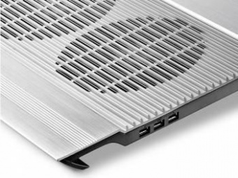 Подставка для ноутбука Deepcool N8 (DP-N24N-N8SR) 17" 380x278x55мм 25дБ 3xUSB 2x 140ммFAN 1244г алюминий серебристый от магазина РЭССИ