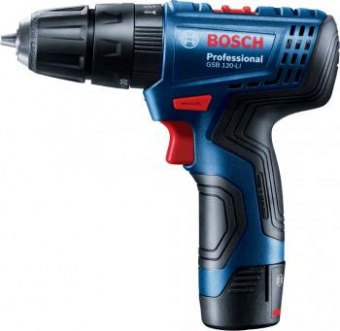 Дрель-шуруповерт Bosch GSB 120-LI аккум. патрон:быстрозажимной (кейс в комплекте) (06019G8100) от магазина РЭССИ