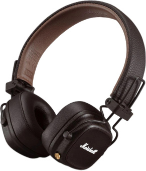 Гарнитура накладные Marshall Major IV коричневый беспроводные bluetooth оголовье (1006127) от магазина РЭССИ