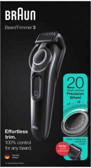 Машинка для стрижки Braun BT3321 черный (насадок в компл:1шт) от магазина РЭССИ