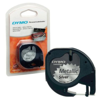 Картридж ленточный Dymo LT S0721730 черный/серебристый металик для Dymo от магазина РЭССИ