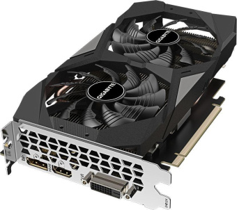 Видеокарта Gigabyte PCI-E GV-N1656WF2OC-4GD NVIDIA GeForce GTX 1650 4Gb 128bit GDDR6 1590/12000 DVIx1 HDMIx1 DPx1 HDCP Ret от магазина РЭССИ