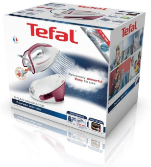 Парогенератор Tefal Pro Express Anticalc SV8012E0 2800Вт белый/фиолетовый от магазина РЭССИ