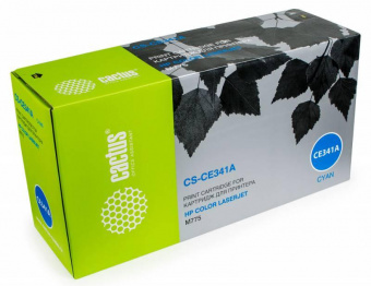 Картридж лазерный Cactus CS-CE341A CE341A голубой (16000стр.) для HP CLJ M775 от магазина РЭССИ