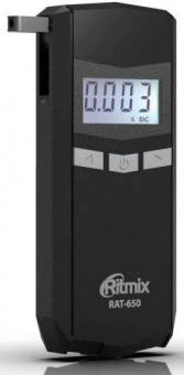 Алкотестер Ritmix RAT-650 электрохимический черный от магазина РЭССИ
