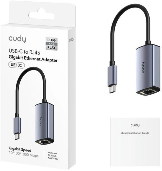 Сетевой адаптер Gigabit Ethernet Cudy UE10C USB Type-C от магазина РЭССИ