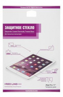 Защитное стекло для экрана прозрачная Redline для Apple iPad Pro 2021 11" 11" 1шт. (УТ000016645) от магазина РЭССИ