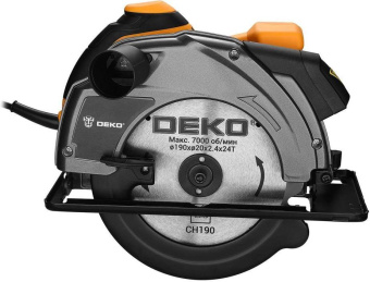 Циркулярная пила (дисковая) Deko CSDK-1600 1600Вт (ручная) D диска.:190мм (085-1151) от магазина РЭССИ