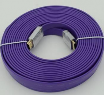 Кабель аудио-видео HDMI (m)/HDMI (m) 10м. феррит.кольца Позолоченные контакты сиреневый от магазина РЭССИ