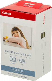 Набор для печати Canon KP-108IN 3115B001 10x15/108л./белый для сублимационных принтеров от магазина РЭССИ