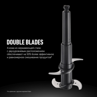 Блендер портативный Polaris PTB 0435 400Вт черный от магазина РЭССИ