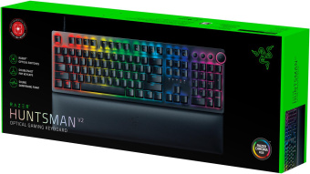 Клавиатура Razer Huntsman V2 механическая черный USB for gamer LED (подставка для запястий) от магазина РЭССИ