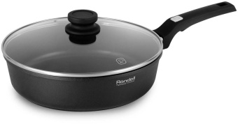 Сотейник Rondell Point RDA-1351 d=28см (с крышкой) графитовый от магазина РЭССИ