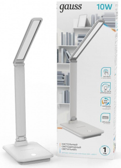 Светильник Gauss GT2021 настольный на подставке белый 10Вт от магазина РЭССИ