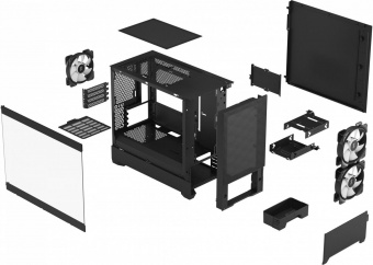 Корпус Fractal Design PoP Mini Air RGB Black TG черный без БП mATX 3x120mm 2xUSB3.0 audio bott PSU от магазина РЭССИ