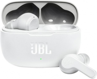 Гарнитура вкладыши JBL Wave 200TWS белый беспроводные bluetooth в ушной раковине (JBLW200TWSWHTIN) от магазина РЭССИ