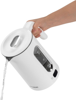 Чайник электрический Hyundai HYK-G5510 1.5л. 2200Вт белый/прозрачный корпус: стекло от магазина РЭССИ