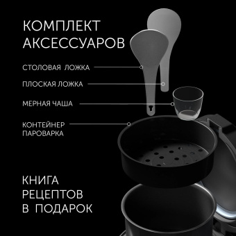 Мультиварка Polaris IQ Home PMC 0521 5л 750Вт черный от магазина РЭССИ