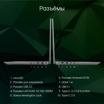 Ноутбук Digma Pro Fortis M Core i7 1355U 16Gb SSD512Gb Intel UHD Graphics 15.6" IPS FHD (1920x1080) Windows 11 Pro grey WiFi BT Cam 4250mAh (DN15P7-ADXW05) от магазина РЭССИ