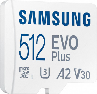 Флеш карта microSDXC 512Gb Class10 Samsung MB-MC512KA EVO PLUS + adapter от магазина РЭССИ