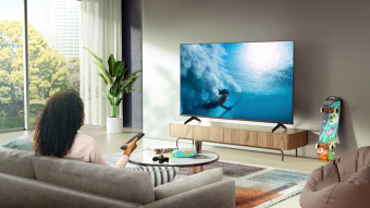 Телевизор QLED Hisense 43" 43E7HQ Frameless черный 4K Ultra HD 60Hz DVB-T DVB-T2 DVB-C DVB-S DVB-S2 WiFi Smart TV (RUS) от магазина РЭССИ