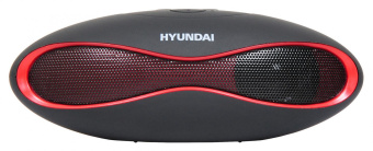 Колонка порт. Hyundai H-PAC100 черный 3W 1.0 BT/3.5Jack/USB от магазина РЭССИ