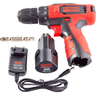 Аккумуляторный шуруповерт REDVERG Basic SD12LE/1-2 6680816 от магазина РЭССИ