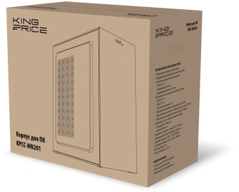 Корпус KingPrice KPCC-MN201 черный без БП mATX 1x80mm 2x120mm 2xUSB2.0 audio от магазина РЭССИ