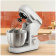 Картинка Кухонная машина Tefal Bake Partner QB520B38 планетар.вращ. 1100Вт серый/серебристый от магазина РЭССИ Кухонная машина Tefal Bake Partner QB520B38 планетар.вращ. 1100Вт серый/серебристый от магазина РЭССИ