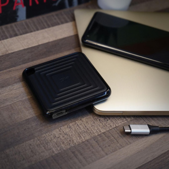 Накопитель SSD Silicon Power USB-C 2TB SP020TBPSDPC60CK PC60 1.8" черный от магазина РЭССИ