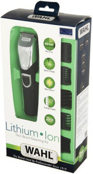 Триммер Wahl Ergonomic Total Beard Kit черный/серебристый (насадок в компл:12шт) от магазина РЭССИ