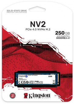Накопитель SSD Kingston PCI-E 4.0 x4 250Gb SNV2S/250G NV2 M.2 2280 от магазина РЭССИ
