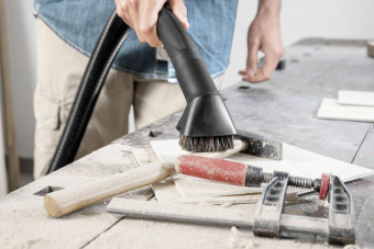 Строительный пылесос Karcher WD 3 P V-17/4/20 Workshop 1000Вт желтый от магазина РЭССИ