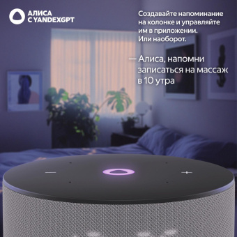 Умная колонка Yandex Станция Мини 3 Алиса серый 12W 1.0 BT/Wi-Fi (YNDX-00027GRY) от магазина РЭССИ