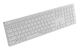 Клавиатура Rapoo E9800M белый USB беспроводная BT/Radio slim Multimedia для ноутбука (14518) от магазина РЭССИ