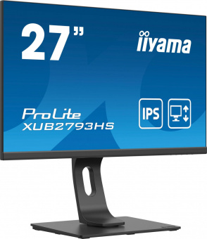 Монитор Iiyama 27" ProLite XUB2793HS-B4 черный IPS LED 16:9 HDMI M/M матовая HAS Piv 300cd 178гр/178гр 1920x1080 VGA DP FHD 6.7кг от магазина РЭССИ