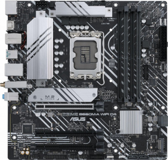 Материнская плата Asus PRIME B660M-A WIFI D4 Soc-1700 Intel B660 4xDDR4 mATX AC`97 8ch(7.1) GbLAN RAID+HDMI+DP от магазина РЭССИ
