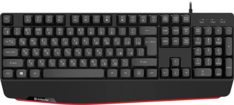 Клавиатура Defender Atom HB-546 черный USB Multimedia for gamer (подставка для запястий) (45546) от магазина РЭССИ