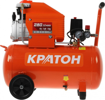 Компрессор поршневой Кратон AC-280-40-DD масляный 280л/мин 40л 2000Вт оранжевый от магазина РЭССИ