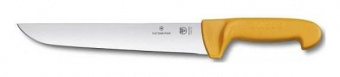 Нож Victorinox Swibo (5.8431.24) стальной для забоя/разделки лезв.240мм прямая заточка оранжевый от магазина РЭССИ