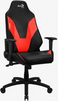 Кресло игровое Aerocool Admiral черный/красный сиденье черный эко.кожа с подголов. крестов. нейлон от магазина РЭССИ