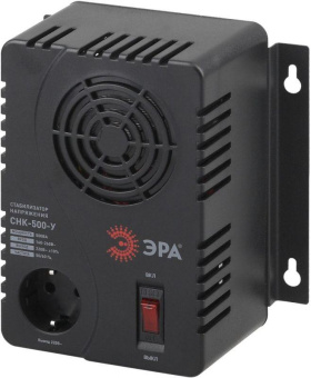 Стабилизатор напряжения Эра СНК-500-У 0.5кВА однофазный черный (Б0031063) от магазина РЭССИ